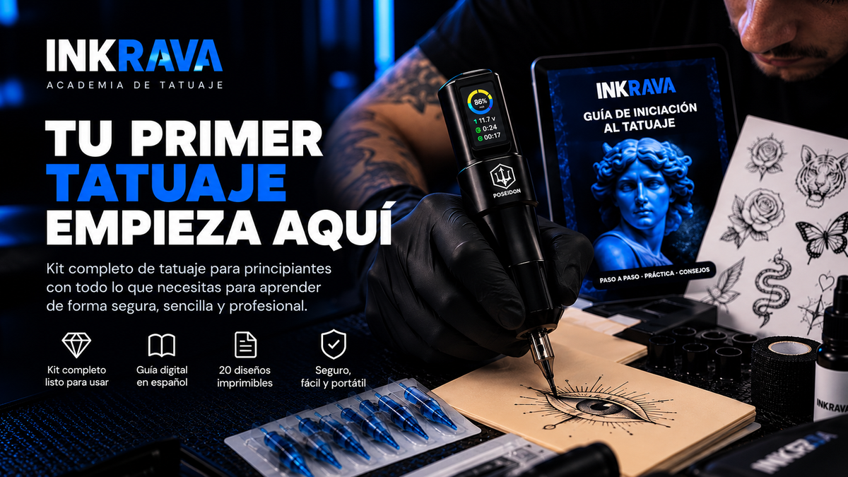 Tu primer tatuaje empieza aquí: kits de tatuaje INKRAVA para principiantes
